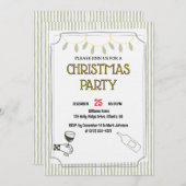Cozy Holiday Gathering /Festive Christmas Celebrat 招待状 (正面/裏面)