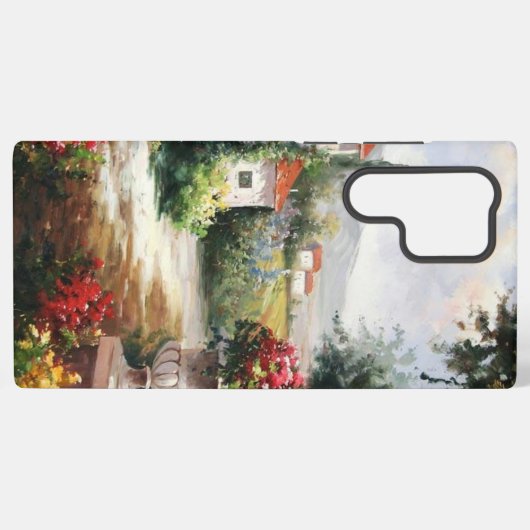 Cozy Home Illustration Phone Case Samsung Galaxyケース (裏面横)