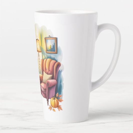 Cozy Home Reading Bouteilles — Framed Wall  カフェラテマグ (右)