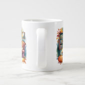 Cozy Home Reading Mug — Framed Wall & Book Shelf ジャンボコーヒーマグカップ (裏面)