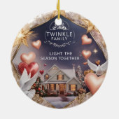 Cozy Home Twinkle Family Light the Season Together セラミックオーナメント (裏面)