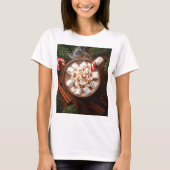 Cozy Hot Chocolate with Marshmallows - Festive Tシャツ (正面)