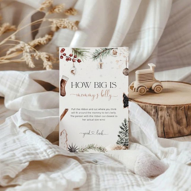 Cozy How Big is Mommy's Belly Baby Shower Game (クリエイターアップロード済み)