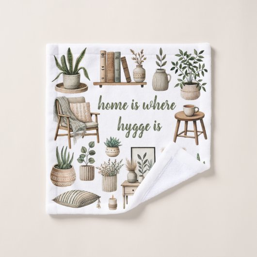 Cozy- Hygge- Design ウォッシュタオル (ウォッシュタオル)