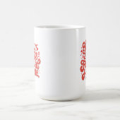 Cozy In Your Arms Cute Romantic Typography Gift  コーヒーマグカップ (中央)