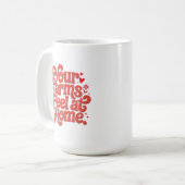 Cozy In Your Arms Cute Romantic Typography Gift  コーヒーマグカップ (正面左)