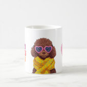 Cozy Intellectual Pup Case コーヒーマグカップ (中央)