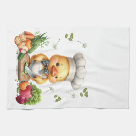 Cozy Kitchen Ducks Cute Cooking Design キッチンタオル