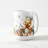 Cozy Kitchen Ducks Cute Cooking Design コーヒーマグカップ (正面右)