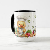 Cozy Kitchen Ducks Cute Cooking Design マグカップ (正面左)
