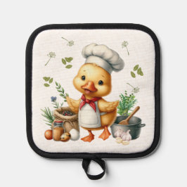 Cozy Kitchen Ducks Cute Cooking Design 鍋敷き