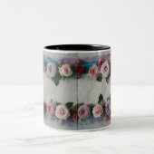 Cozy Knit Rose Border Two-Tone Mug  ツートーンマグカップ (中央)