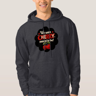 Cozy knitted-style typography and adorable cherry  パーカ