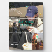 Cozy Korean Winter Aesthetic Collage Photo フォトプラーク (正面)