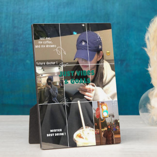 Cozy Korean Winter Aesthetic Collage Photo フォトプラーク