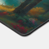 Cozy Lakeside Cabin Family Fishing Woodland  デスクマット (コーナー)