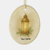 Cozy Lantern Winter Wall Clock – MerryMist Warm Gl セラミックオーナメント (右)