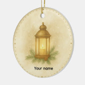 Cozy Lantern Winter Wall Clock – MerryMist Warm Gl セラミックオーナメント (左)
