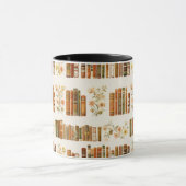 Cozy Library Aesthetic Coffee Cup |Book Lover Gift マグカップ (中央)