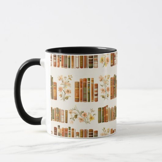 Cozy Library Aesthetic Coffee Cup |Book Lover Gift マグカップ (左)