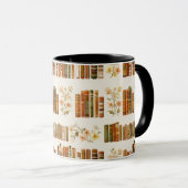 Cozy Library Aesthetic Coffee Cup |Book Lover Gift マグカップ (正面右)