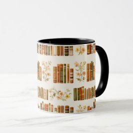 Cozy Library Aesthetic Coffee Cup |Book Lover Gift マグカップ