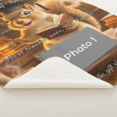 Cozy Library Squirrel Teacher Appreciation Blanket シェルパブランケット (3/4)