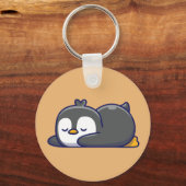 Cozy Little Penguin Nap キーホルダー (正面)