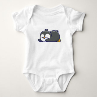 Cozy Little Penguin Nap ベビーボディスーツ