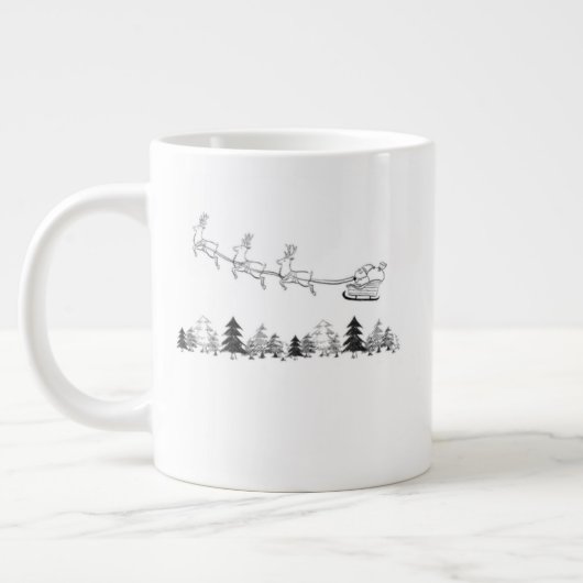 Cozy Lodge Christmas Mug – Warm Winter Cocoa Cup ジャンボコーヒーマグカップ (左)