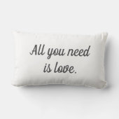 Cozy LOVE装飾用クッション – バレンタインDに最適 ランバークッション (裏面)