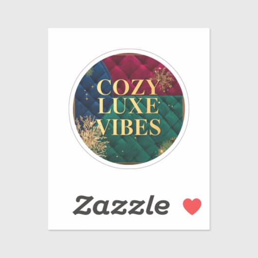 Cozy Luxe Vibes – エレガントな美意識のステッカー シール (シート)