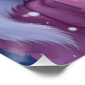 Cozy Maltese by Snowy Window Christmas Dog Art ポスター (コーナー)