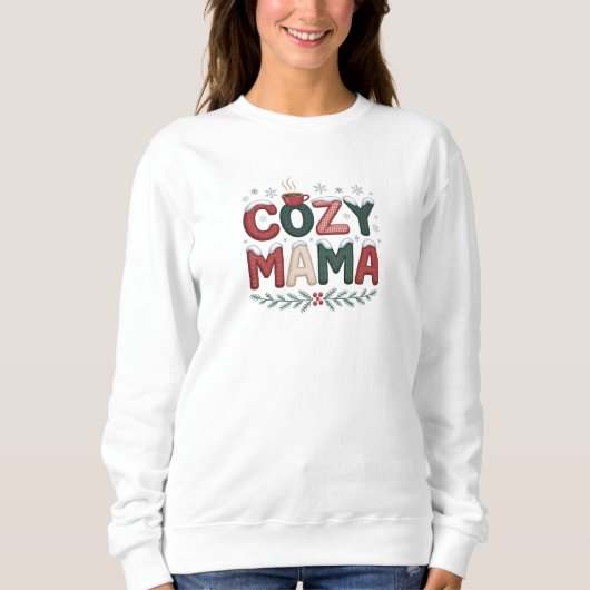 Cozy Mama Christmas スウェットシャツ (正面)