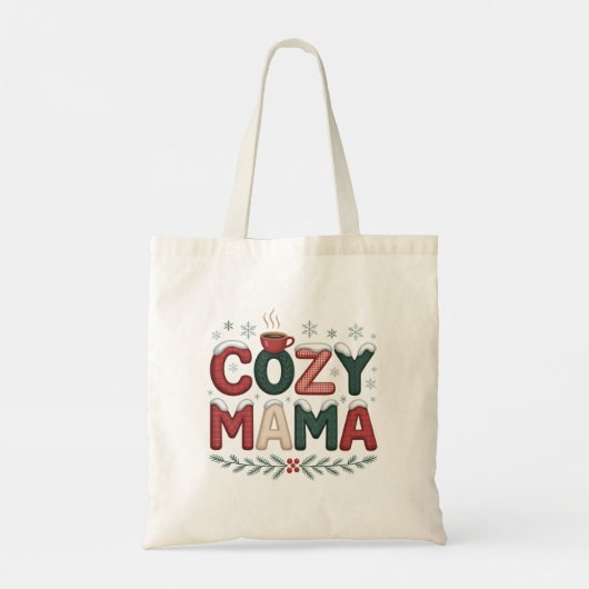 Cozy Mama Christmas トートバッグ (裏面)