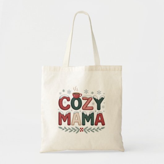 Cozy Mama Christmas トートバッグ (正面)