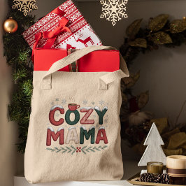 Cozy Mama Christmas トートバッグ