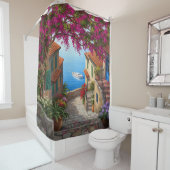 Cozy Mediterranean Escape シャワーカーテン (インサイチュ)