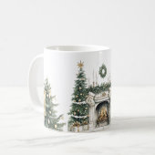 Cozy Merry Christmas Paper Plate with Winter コーヒーマグカップ (正面左)