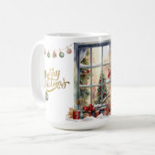 Cozy Merry Christmas Paper Plate with Winter コーヒーマグカップ (正面左)