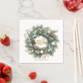 Cozy Merry Christmas Winter スタンダードカクテルナプキン (インサイチュ)