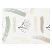 Cozy Minimal Winter Aesthetic Pattern テーブルクロス (正面(横))