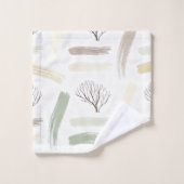 Cozy  Minimal Winter Aesthetic Pattern   バスタオルセット (ウォッシュタオル)