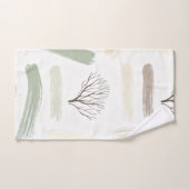 Cozy Minimal Winter Aesthetic Pattern バスタオルセット (ハンドタオル)