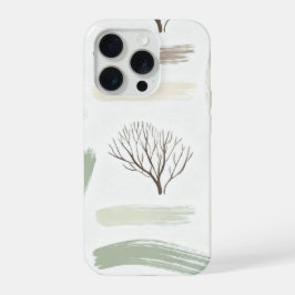 Cozy  Minimal Winter Aesthetic Pattern   iPhone 15 Proケース