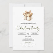 Cozy Minimalist Scandinavian Christmas Invitation 招待状 (正面)