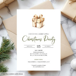 Cozy Minimalist Scandinavian Christmas Invitation 招待状