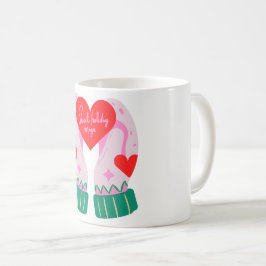 Cozy Mittens with Heart コーヒーマグカップ