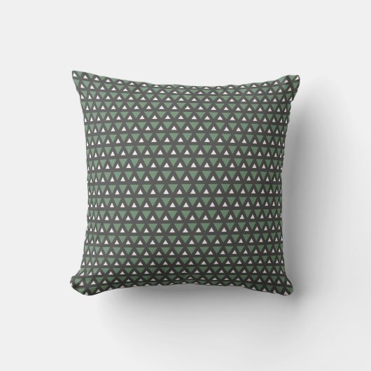 Cozy  Modern Geometric Pattern Throw Pillow クッション (正面)