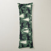 Cozy Moose and Pines Forest Green ボディピロー (裏面 (縦))